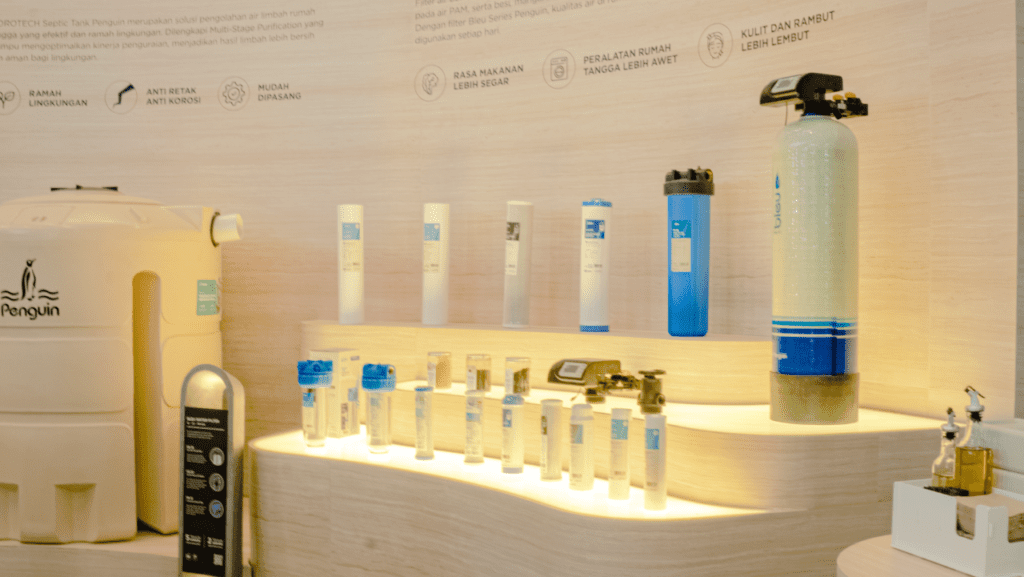 Filter air Penguin Bleu Series di IndoBuildTech Expo 2025
